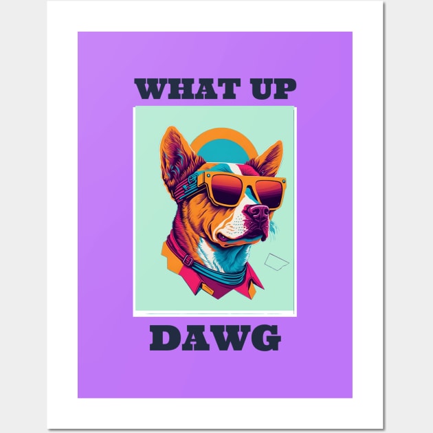 Cool Dog Art Wall Art by VisionDesigner